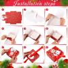 Cholemy 60 Pcs Christmas Gift Boxes with Lids Bulk, 4.5 x 4.5 x 1.95 Inch Small Christmas Boxes with Bows for Gift Card Chocolate Crafting Xmas Party Favor Supplies, 12 Styles view 3