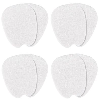 8 Pcs Felt Shoe Tongue Pads Adhesive Tongue Pads Mens Shoe Filler Insert Tongue Felt Tongue Pads Cushion for Shoes White