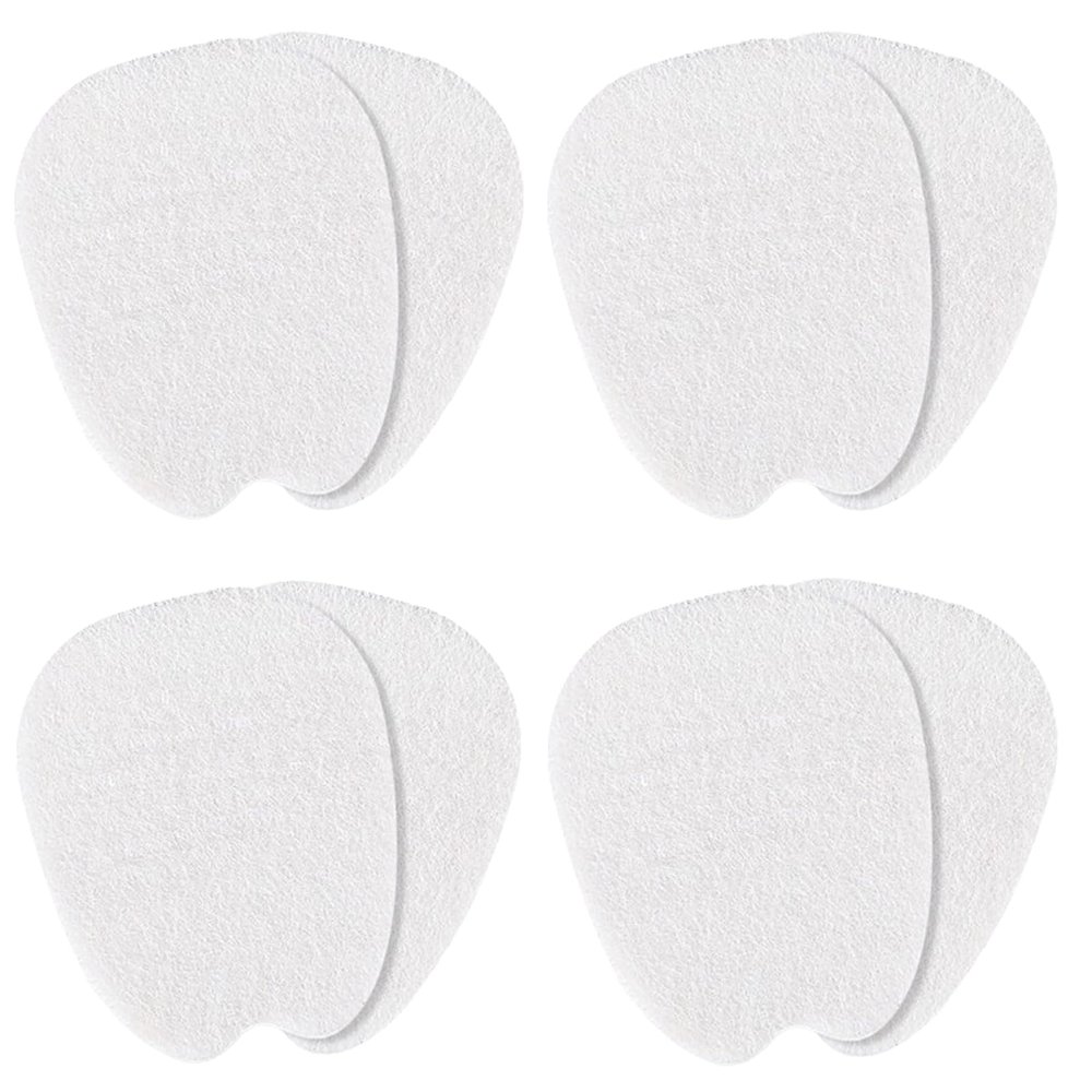 8 Pcs Felt Shoe Tongue Pads Adhesive Tongue Pads Mens Shoe Filler Insert Tongue Felt Tongue Pads Cushion for Shoes White