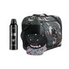 Homiegear Authentic Cap Carrier Case for 24 Caps with Headwear Protection Spray - Repel Stains from Caps & Hats (200ml) - Water Resistance - Polyester Cap Storage Bag with Double Compartment - Camo view 1