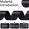 Aoropo Black Ribbon 1-1/2 Inch x 60 Yards, Black Satin Ribbon for Crafts, Gift Wrapping, Flower Bouquet, Birthday, Wedding and Festival Decor view 3