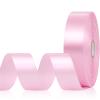 Aoropo Pink Satin Ribbon 1 Inch, 60 Yards Pink Ribbon for Hair, Flower Bouquet, Gift Wrapping, Crafts, Graduation Wreaths, Invitation Cards, Baby Shower view 1