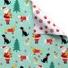 American Greetings Jumbo Reversible Christmas Wrapping Paper Roll, Puppy Dogs and Santa Paws Holiday Gift Wrap (175 sq. ft., 1 Extra Large Roll-30 in. x 70 ft.) Mint Green, Red, and White view 2