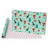 American Greetings Jumbo Reversible Christmas Wrapping Paper Roll, Puppy Dogs and Santa Paws Holiday Gift Wrap (175 sq. ft., 1 Extra Large Roll-30 in. x 70 ft.) Mint Green, Red, and White view 3