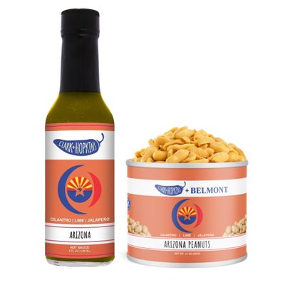 Arizona Zest Duo: Clark + Hopkins Arizona Sauce & Belmont Arizona Peanuts with Cilantro, Lime & Jalapeo