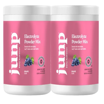 JUNP Electrolytes Powder No Sugar No Carbs  Vine Ripened Grape Infused Drink Mix - Potassium & Salt Electrolyte Hydration Powder Zero Calorie Sugar Free Electrolyte Powder,180 Servings