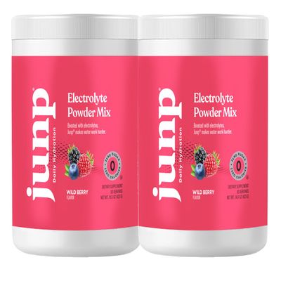 JUNP Electrolytes Powder No Sugar No Carbs  Wild Berry Fruit Flavor Drink Mix - Potassium & Salt Electrolyte Hydration Powder Zero Calorie Sugar Free Electrolyte Powder, Keto Friendly, 180 Servings