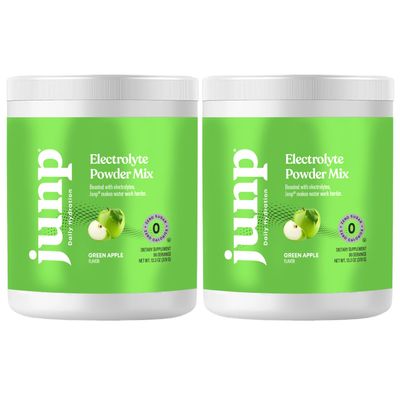JUNP Electrolytes Powder No Sugar No Carbs  Mouthwatering Green Apple Drink Mix - Potassium & Salt Electrolyte Hydration Powder Zero Calorie Sugar Free Electrolyte Powder, Keto Friendly, 180 Servings
