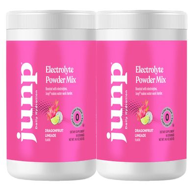 JUNP Electrolytes Powder No Sugar No Carbs - Exotic Tropical Dragonfruit Limeade Drink Mix - Potassium & Salt Electrolyte Hydration Powder Zero Calorie Sugar Free Electrolyte Powder, 180 Servings