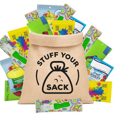 Fruit Snacks Variety Pack  40 Count Assortment of Chewy, Fruity Treats for Kids and Adults  Lunchbox, Classroom, and Travel-Friendly Snack Packs by Stuff Your Sack