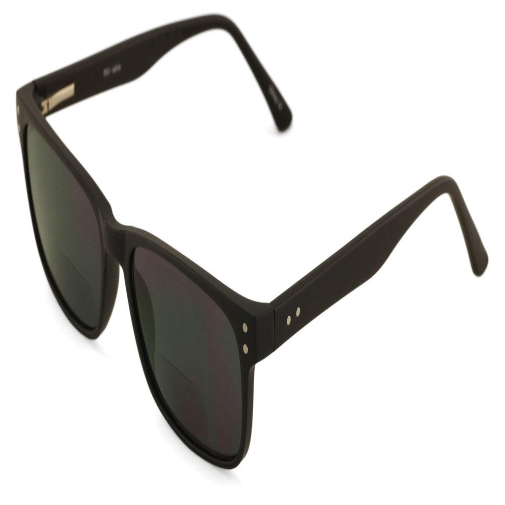 V.W.E. Large Men Premium BIFOCAL Reading Glasses - Wide Fitment Optical Quality Reader Sunglasses (Black Bifocal, 2.75)