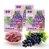 Fruity Konjac Strips Grape Flavor, Miracle Gummy, Plant-Based Healthy Snack, Gluten-Free, Made in Japan 0.7oz (20g) by B-GENKi (Pack of 3) view 1