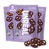 UNREAL Dark Chocolate Covered Pretzels, 7g Sugar, Chocolate Candy Treat Bag, Gluten Free, Fair Trade, Non-GMO, 3.5oz (Pack of 3) view 1
