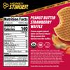 Honey Stinger Organic Peanut Butter Strawberry Waffle, Energy Stroopwafel for Exercise, Endurance and Performance, Sports Nutrition for Home & Gym, Pre & During Workout, 16.96 Ounces (Pack of 16) view 2