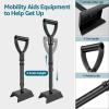 17"-21" Mobility Aids Tool, 5 Height Adjustable Standing Assist Devices, Stable Stand Assist Aid for Elderly, Elderly Lift Assist Supports Equipment for Rising Indoors Garden Outdoor Work view 3
