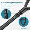 17"-21" Mobility Aids Tool, 5 Height Adjustable Standing Assist Devices, Stable Stand Assist Aid for Elderly, Elderly Lift Assist Supports Equipment for Rising Indoors Garden Outdoor Work view 4