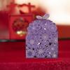 50 PCS Butterfly Favor Box, Paper Candy Boxes Hollow Out Butterfly Flower Gift Boxes, Birthday Candy Gift Box, Wedding Bridal Showers Chocolate Box, Gifts Box Marriage Party Decors view 2