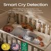 CHICWAY 2026 Mom's Choice Awards, Portable Sound Machine for Baby Adult, AI Cry Detection, 18 Soothing Sound, Bluetooth Rechargeable White Noise Machine for Home Office Travel, Nursery Light, Pink view 3