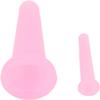 2Pcs Pink Silicone Cupping Set,Mini Face Cupping Set Vacuum Suction Massage Cups Anti Cup Facial Anti Wrinkle Cupping Set for Adults,Body and Face,Promotes Sleep Health and Household Health Care view 4