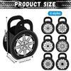 CHUNNIN 24Pcs Race Car Wheels Party Gift Boxes for Race Car Party Decorations Car Wheels Shaped Treat Boxes Racing Car Birthday Party Candy Boxes with Handle for Birthday Baby Shower Party Supplies view 2