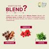 Tealeaf & Co. Sweet Hibiscus Cinnamon Green Tea with Hibiscus, Cinnamon, Stevia & Clove - Green Tea Bags with Fresh Herbs and Spices (Low Caffeine) - 100 Teabags view 2