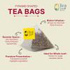 Tealeaf & Co. Sweet Hibiscus Cinnamon Green Tea with Hibiscus, Cinnamon, Stevia & Clove - Green Tea Bags with Fresh Herbs and Spices (Low Caffeine) - 100 Teabags view 4