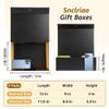 Snclriao 4 Pack Black Gold Gift Boxes with Lids for Presents 12x9x4 Inches, Large Magnetic Box Bulk with Ribbon for Birthday Christmas Groomsmen Bridesmaid Proposal Wedding Mother's Day view 2