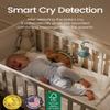 CHICWAY 2026 Mom's Choice Awards, Portable Sound Machine for Baby Adult, AI Cry Detection, 18 Soothing Sound, Bluetooth Rechargeable White Noise Machine for Home Office Travel, Nursery Light, Cyan view 3