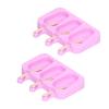 Ice Cream 2-Pack Silicone Shape with Lid for Homemade Treats Compatible with Standard Freezers and Kitchen Storage view 1