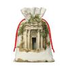 HJKTVDRQ Antique Building With Roman Olive Branch And Greek Print Reusable Gifts Bags Present Wrapping Decorative Bags For Holiday,Christmas,Birthday Presents view 2