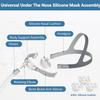 Nasal Pillow Assembly Kit for P10, Under Nose Pillow Supplies Includes Headgear, Tube and 3 Size Nose Pads view 2