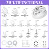 Vacuum Therapy Machine, Multifunction Back Vacuum Cupping Therapy Sets, Cupping Scraping Body Shape Massager Adjustable Suction 6 Modes with 24 Cups and 3 Metal Guasha Head view 2