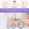 Vacuum Therapy Machine, Multifunction Back Vacuum Cupping Therapy Sets, Cupping Scraping Body Shape Massager Adjustable Suction 6 Modes with 24 Cups and 3 Metal Guasha Head view 4