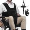 MDSTOP Wheelchair Safety Belt, Anti-Slip Wheelchair Seatbelt, Wheelchair Harness with Adjustable Secure Buckle, Medical Restraints Straps for Seniors Elderly, Patients, Disable (Black1) view 1