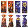 Halloween Cellophane Bags Halloween Candy Bags 100 Pcs Twist Ties Pumpkin Castle Sweets Bags Halloween Trick or Bags Gift Bags for Halloween Birthday Themed Party view 3