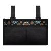 Gomyblomy Boho Flowers Wheelchair Side Bag with Pockets Wheelchair Storage Tote Bag with Cup Holder Armrest Pouch Accessories for Wheelchairs, Mobility Scooters, Walker view 2