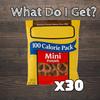 Bulk Mini Pretzels 100 Calorie Individual Snack Packs  Salted Pretzel Bags for Office, School, Travel, and Gifting Assembled by Bussin Boxes (30 Count) view 2