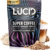 Lucid Superfood Organic Mushroom Coffee with Nootropics - Lion's Mane, Tremella, Cordyceps & Turkey Tail - Instant Mushroom Coffee Focus Brain Health - Alpha GPC, L-Theanine, Ginko Biloba - USA Made view 1