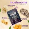 Lucid Superfood Organic Mushroom Coffee with Nootropics - Lion's Mane, Tremella, Cordyceps & Turkey Tail - Instant Mushroom Coffee Focus Brain Health - Alpha GPC, L-Theanine, Ginko Biloba - USA Made view 3