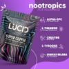 Lucid Superfood Organic Mushroom Coffee with Nootropics - Lion's Mane, Tremella, Cordyceps & Turkey Tail - Instant Mushroom Coffee Focus Brain Health - Alpha GPC, L-Theanine, Ginko Biloba - USA Made view 4