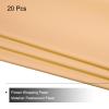 MECCANIXITY Pearlescent Film Flower Wrapping Paper 22.8x22.8 Inch Waterproof for DIY Crafts, Gift/Gift Box Packaging Oatmeal Pack of 20pcs view 3