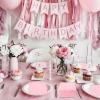 200 Pieces 2-ply Light Pink Napkin Disposable Scalloped Cocktail Napkins 5 x 5 Inches Beverage Napkins Dessert Napkins Paper Napkins for Wedding Birthday Party Paper Dinner Napkins(Pink) view 4