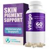 AURA VITAMINS - Vitiligo Capsules 60 Count | 1 Month | Improve Skin Pigmentation Support and Reduce White Spots | Effective Vitiligo Supplement | Natural Solution for White Spots on Skin. (1) view 1