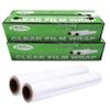 18" x 2000FT Clear Cling PE Food Wrap, Plastic Cling Wrap with Dispenser Cutter Box - BPA Free, Food Safe, Plastic Film Roll, Microwave & Freezer Safe Stretch Wrap for Food Service & Home Use (8) view 1