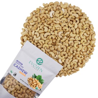 EvoZen Foods Organic Raw Whole Cashews, Non-GMO, Certified Kosher, Vegan Verified (2 LB)