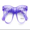 V.W.E. Matte Cat Print Classic Comfortable Reading Glasses Large - Kitten Clear Lens Reader (Purple, 1.50, x) view 1