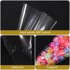 uxcell 200Pcs 6" Length Treat Bags with Golden Twist Ties Gift Bags Cone Shape OPP Material for Packaging Cookies, Gifts, Favors, Products, Candy, Transparent view 4