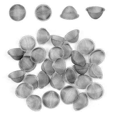 40 Pieces 0.75 Inch Pipe Screens, Stainless Steel Mesh Clean Screens with Tapered Design - Mini Metal Clean Screen,Includes Storage Box for Easy Organization (0.75 Inch-40Pcs)