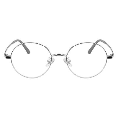 LAMBBAA Blue Light Reading Glasses Classic Fashion Anti Blue Ray Computer Eyeglasses Titanium Frame Clear Lens Eyewear for Women MenSilver Gray+2.00Magnification