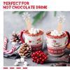 Pickmesh 100 Pieces Christmas Disposable Wooden Spoons with Cute Top, 5.51 Inch Christmas Hot Chocolate Spoons for Tasting Cake Coffee Ice Cream Hot Chocolate Bar Supplies(Snowflake) view 2